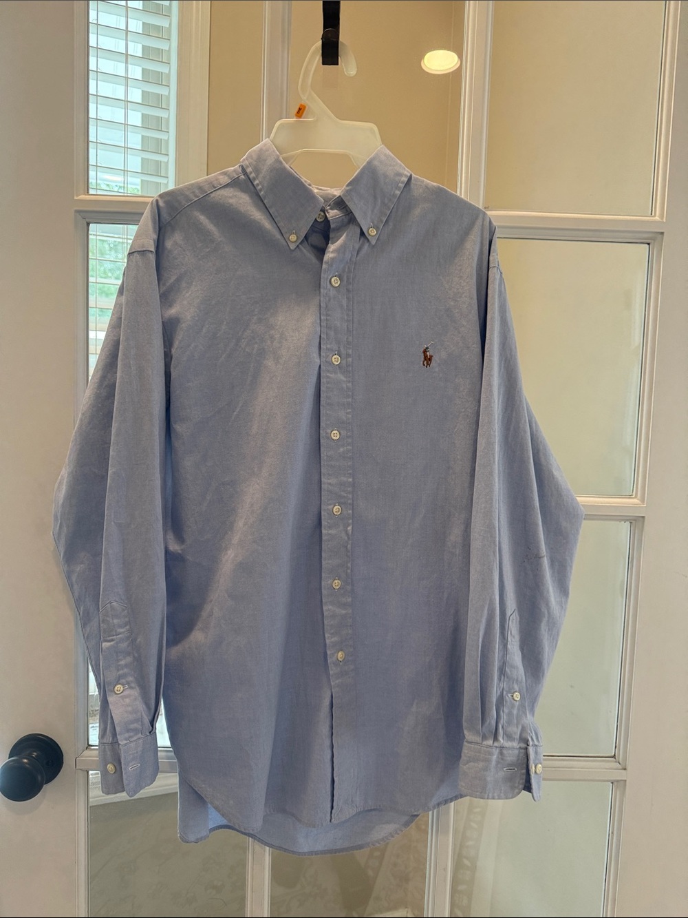 Ralph Lauren Men's Light Blue Button-Down Oxford Shirt